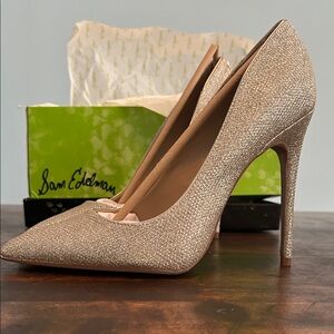 Sam Edelman Glittering Gold Heels
